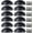 Black, variant on Cup Pull Shell Handles Half Moon Kitchen Cupboard Cabinet Door Drawer Knobs 12 Pcs Set with Screws Iron Construction Multiple Finishes Available Easy Installation for Home Improvement