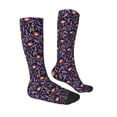 thumbnail image 3 of Balery Lavender Flowers Printed Novelty Socks Men's Women's Crew Socks Sports Socks Knee High Socks Cotton Socks Quirky and Cool Socks, 3 of 9