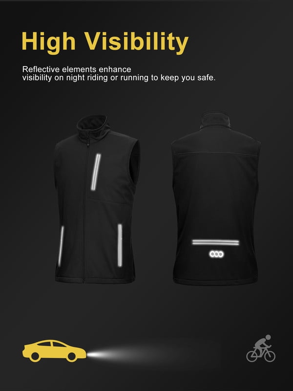Off Road Ventures Mens Golf Vest Lightweight Waterproof Sleeveless Softshell Running Vest for Outerwear Fishing