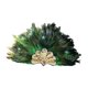 thumbnail image 1 of Tocado de plumas artificiales, decoración para el pelo, para disfraces, actuaciones en el escenario. Verde, 1 of 9