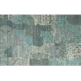 thumbnail image 1 of Ahgly Company Indoor Rectangle Contemporary Grayish Turquoise Green Persian Area Rugs, 7' x 10', 1 of 6