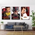 thumbnail image 4 of Póster de arte de pared de la película Deadpool y Wolverine de 2024, impresión artística de la película de superhéroes de Disney, pintura en lienzo colorida, decoración de la sala de lectura, 4 of 5