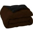 thumbnail image 7 of DNG Creations 3 Piece Reversible Diamond Pattern Comforter Solid - 100% Egyptian Cotton, 800 TC ( Twin/ Twin XL - Size ) All-Season 550 GSM ( Chocolate/Black Colour ), 7 of 7