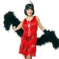 thumbnail image 2 of Charades Four Tier Flapper Dress Red Size 10-12 Female, 2 of 6