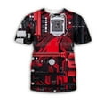 thumbnail image 3 of Men's round neck T-shirt mechanical motherboard printing 3D digital printing men's short sleeve, 3 of 6