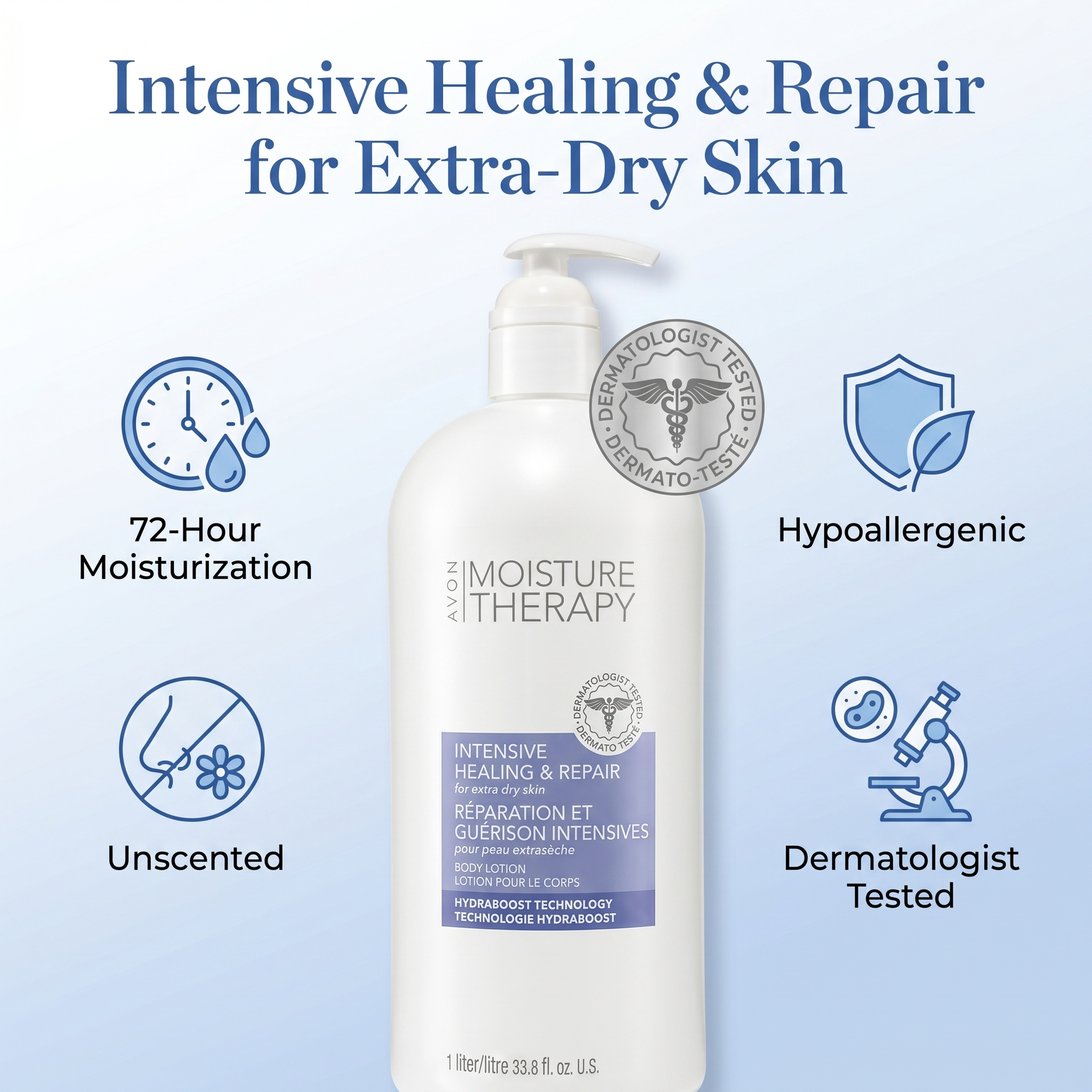 Avon Moisture Therapy Healing Body Lotion, 33.8 fl oz photo 2