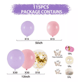 thumbnail image 5 of Globo Decoración Cumpleaños Guirnalda De Globos Mariposa, Morado/Rosa, 5 of 5