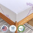 thumbnail image 3 of King Mattress, 10 inch Medium-Firmness Lavender Memory Foam Mattress, Fiberglass-Free, 3 of 11