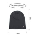 thumbnail image 4 of ZOELNIC Men's Slouchy Beanie Hat Over-sized Skull Cap Winter Warm Knitted Fleece Lined Hat for Men Winter Accessories, Black, 4 of 8
