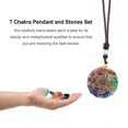 thumbnail image 3 of Juego de 7 piedras energéticas pulidas de cristal natural para yoga, chakras y reiki., 3 of 5
