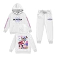 thumbnail image 2 of Kid Girl Pop Singer Hoodie Set,Casual Fashion Christmas Print Long Sleeve Pullover Casual Sweatshirt Pullover Crew Neck Oversized Sweatshirt, 140, 2 of 3