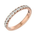 thumbnail image 3 of SuperJeweler 1/2 Carat Diamond Wedding Band In 14 Karat Rose Gold For Women, 3 of 6