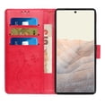 thumbnail image 2 of Dteck for Google Pixel 9 Pro XL Case, Magnetic Closure Wallet RFID Blocking Premium Leather with Card Slots Stand Folio Flip Emboss Wrist Strap Cover for Google Pixel 9 Pro XL 5G (2024), Rose, 2 of 4