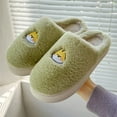 thumbnail image 3 of Aayomet Slippers For Women Indoor And Outdoor Womens Slippers Memory Foam Fluffy Fur Soft Slippers Warm House Shoes Indoor Outdoor Winter,Green 8.5, 3 of 4