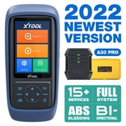 XTOOL 2022 Newest A30 PRO BT Diagnostic Tool with Bi-Directional Control, ABS Bleed, OE-Full Systems Diagnostic, 15  Services, Key Programming, Injector Coding, Transmission, WiFi Free Update