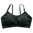 thumbnail image 2 of ATOGUTA Sports Bra for Girls Size 9-13 Crop Cami Training Bras for Girls Seamless Bra Design Black, 2 of 3
