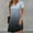 Black, variant on YHAJDS Short Sleeve V Neck Dress for Women Summer Casual Sleeve Eyelet Neckline Maxi Dress