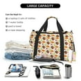 thumbnail image 5 of Defioc Thanksgiving Turkey Print Hand Travel Bag - Foldable Travel Duffel Bags for Men Women -Sport Gym Bag - Overnight Travel Duffel Bag - Adjustable Shoulder Strap, 5 of 6