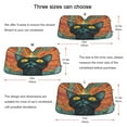 thumbnail image 5 of Qxltty Abstract Style Cat Pattern Car Windshield Sunshades Foldable UV Rays Sun Visor Protector Keep Your Vehicle Cool 57×31.5in, 5 of 8
