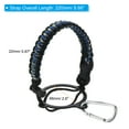 thumbnail image 2 of Uxcell Water Bottle Holder, Paracord Handle Strap Carrier Blue Camo, Black, 2 of 6