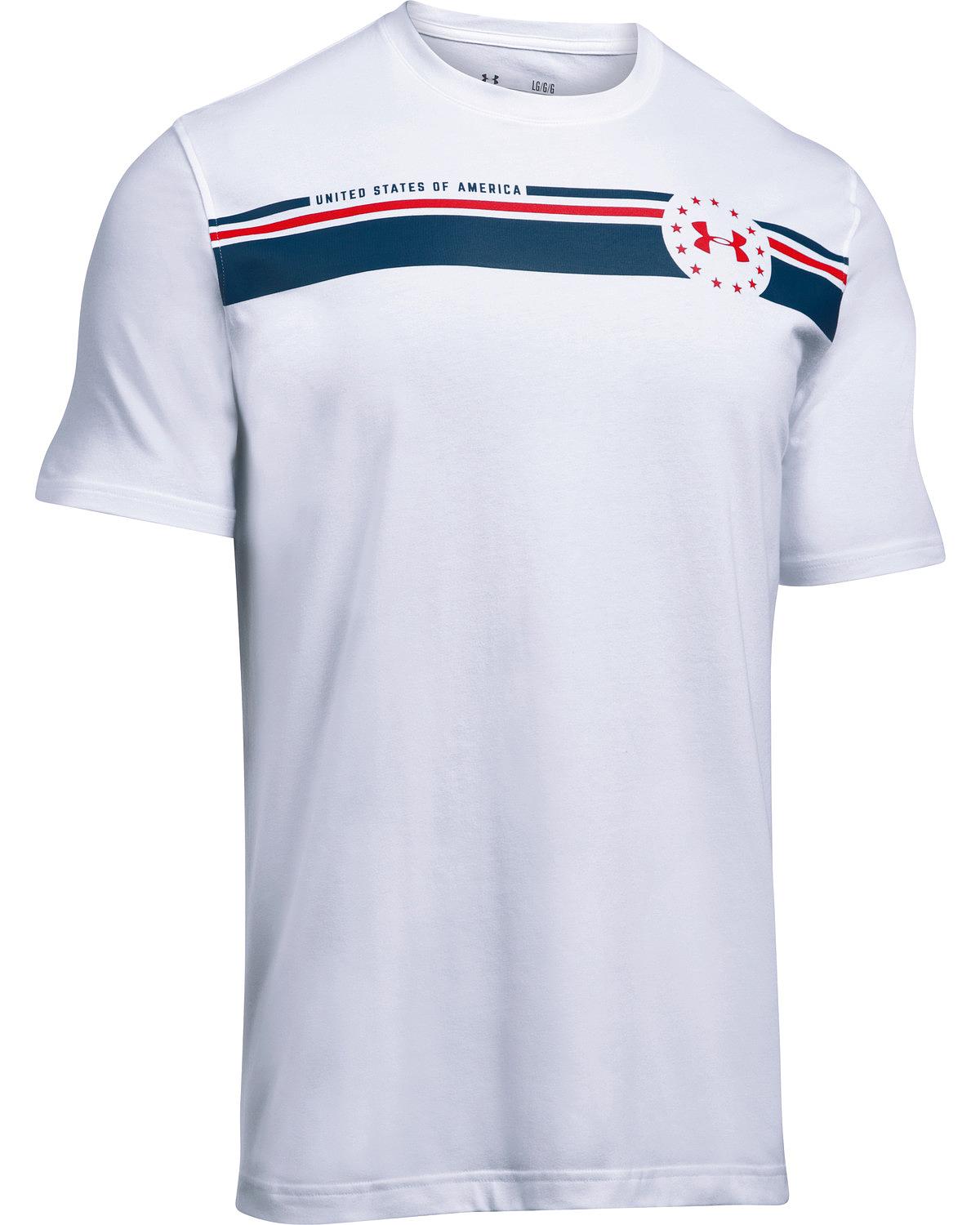 Under Armour - Under Armour Men's White 4Th Of July T-Shirt - 1290485-100 - Walmart.com 