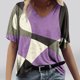 thumbnail image 1 of Fiudx Ofertas Flash Del Día Solo En Línea Camisetas Holgadas de Manga Corta con Cuello En V Informales con Estampado de Moda para Mujer, 1 of 4