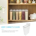 thumbnail image 4 of LIFKOME 1Pack Transparent Cereal Storage Container Food Storage Square Kitchen Canisters, 4 of 8