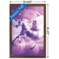 thumbnail image 3 of James Booker - Kitty Cat Riding On Space Galaxy Unicorn Wall Poster, 14.725" x 22.375" Framed, 3 of 6