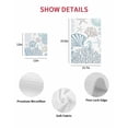 thumbnail image 7 of Light Blue Coastal Kitchen Dish Towels for Drying Dishes Set of 2, Summer Beach Coral Shell Starfish Waffle Weave Microfiber Hand Tea Bathroom Towels Quick Dry & Absorbent Towel 15.7x23.6, 7 of 7
