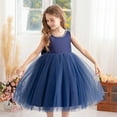 thumbnail image 2 of RMGVDSD Toddler Girl Tutu Dress Girls Dresses Sleeveless Children Wedding Dress Flower Girl Dress Piano Performance Princess Dresses Sundress Comfort Versatile 5-6 Years, 2 of 5
