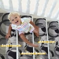 thumbnail image 6 of Stair Treads Non Slip for Wooden Steps Indoor 4 Pack 8"x30",Modern Wavy Circles Carpet Stair Runner with Rubber Backing,Washable Reusable Stairs Step Treads Soft Safety for Kids Elders Dogs, 6 of 6