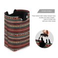 thumbnail image 3 of Yayeee Freestanding Laundry Hamper with Handle Collapsible Large Storage Basket for Clothes, Tribal Geometric, 3 of 7