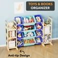 thumbnail image 7 of SpaceAid Toy Storage Organizer with 6 Shelves and 12 Bins, Blue, 7 of 7