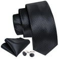 thumbnail image 4 of Barry.Wang Classic Ties for Men Formal Business Wedding Solid Paisley Necktie Set, 4 of 4