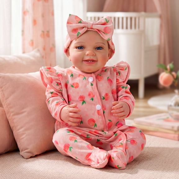 RSG Reborn Baby Dolls - 20 Inch Cute Realistic Baby Doll with Soft Cloth Body, Poseable Real Life Baby Dolls with Bottle and Accessories for 3 Years Old Girl Gifts
