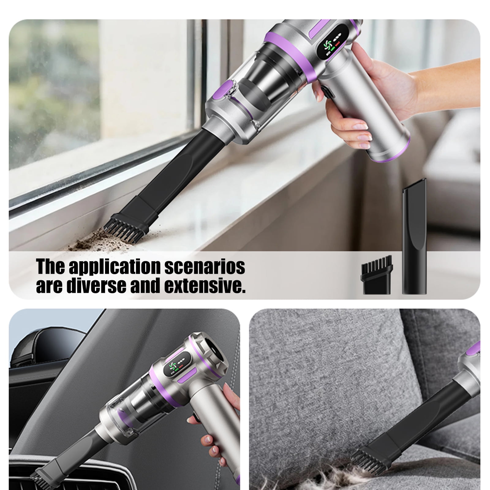Car Interior Air Blower Compressed Air Duster Keyboard Cleaner for Car Interior Handheld Cordless Cleaner