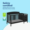 thumbnail image 5 of Graco Benton 4-in-1 Convertible Baby Crib and Changer, Black, 5 of 14
