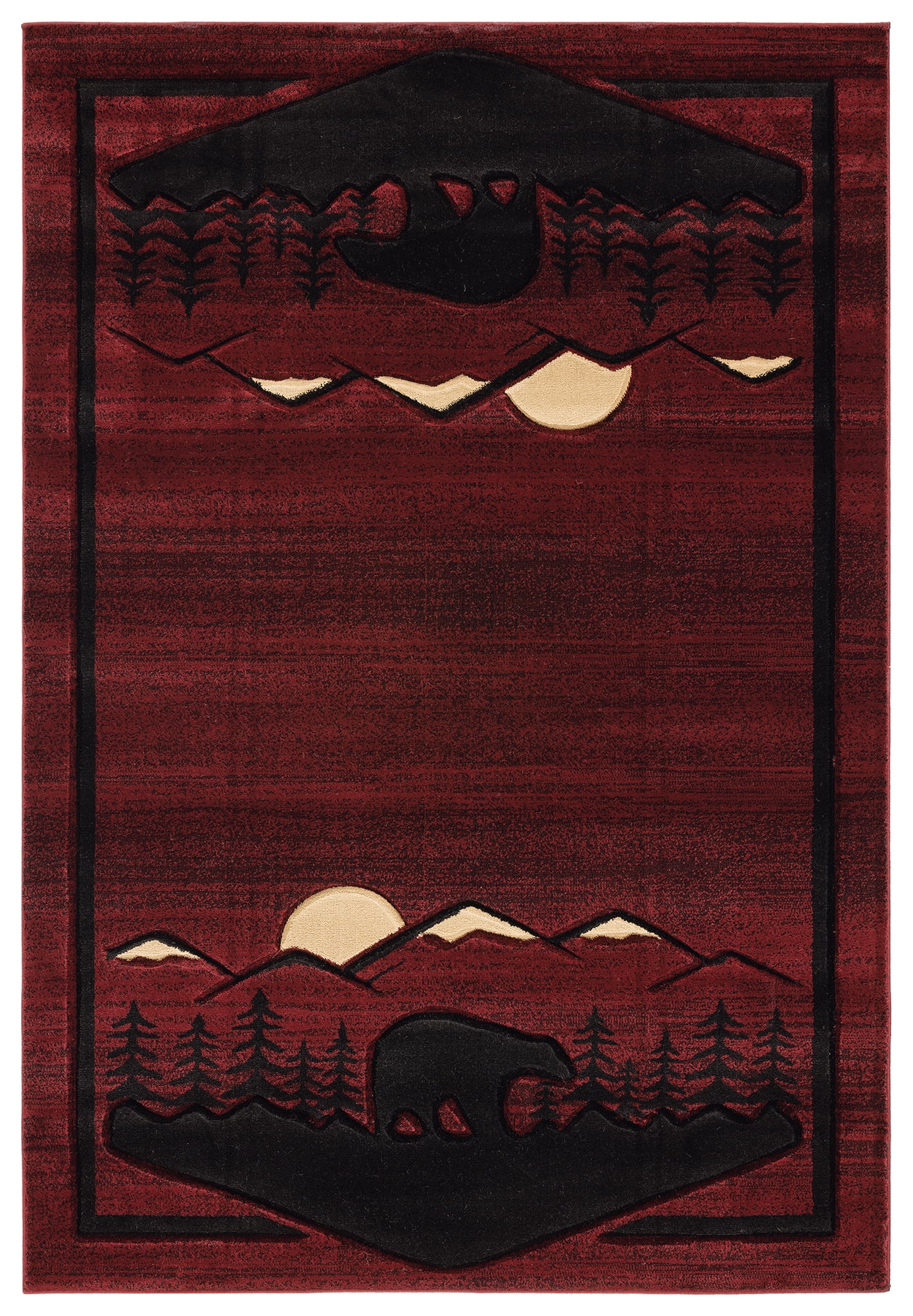 United Weavers of America Lodge Bordered Hand-Made Area Rug, 1.83' x 2.67'