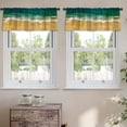 thumbnail image 2 of LALILO Kitchen Curtain Valance Beach Coast Ocean Rod Pocket Window Curtain 52"x 18" Set of 2, 2 of 7