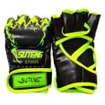 thumbnail image 4 of Mitones de boxeo de medio dedo Mitones de boxeo de entrenamiento MMA Guantes de saco de boxeo tailandés Guantes de deportes al aire libre para Sanda Kickboxing Sparring Grapple Artes marciales Muay Th, 4 of 7