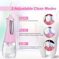 thumbnail image 4 of Cordless Water Flosser Teeth Cleaner,300ML Portable and Rechargeable Oral Irrigator for Travel, IPX6 Waterproof, 3-Mode Water Flossing with 5 Jet Tips for Family,Pink, 4 of 9