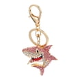 thumbnail image 2 of Porte-clés Créatif en Strass Requin Pendentif Sac Ornement pour Amis, 2 of 7