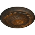 thumbnail image 3 of Ekena Millwork 12 1/4"OD x 2 1/4"P Flower Spiral Ceiling Medallion (Fits Canopies up to 2"), Hand-Painted Rust, 3 of 8
