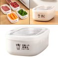 thumbnail image 1 of Contenedor de almacenamiento de alimentos frescos perfecl A prueba de polvo apilable con Tapa Blanco, 1 of 8