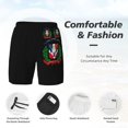 thumbnail image 3 of Mens Coat Of Arms Of The Dominican Republic 2 in 1 Quick Dry Swim Trunks with Compression Liner Beach Shorts, 3 of 6