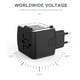 thumbnail image 5 of Convertidor de cargador USB de 4 puertos, adaptador de corriente CA de pared para MacBook/iPhone (negro), 5 of 9