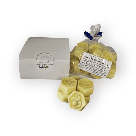 Amy's Bubbling Boutique Honeycomb Honey Bee Baby Shower Favors - Goat Milk Scented Soaps, 20 Count