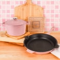 thumbnail image 2 of BergHOFF Neo 3pc Cast Iron Cookware Set, Fry Pan & Round Dutch Oven, Pink, 2 of 9