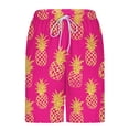 thumbnail image 5 of DIOAZUD Men's Vacation Swim Trunks with Liner Loose Fit Drawstring Waist Board Shorts Summer Hawaiian Printed Beach Short Pants, 5 of 6