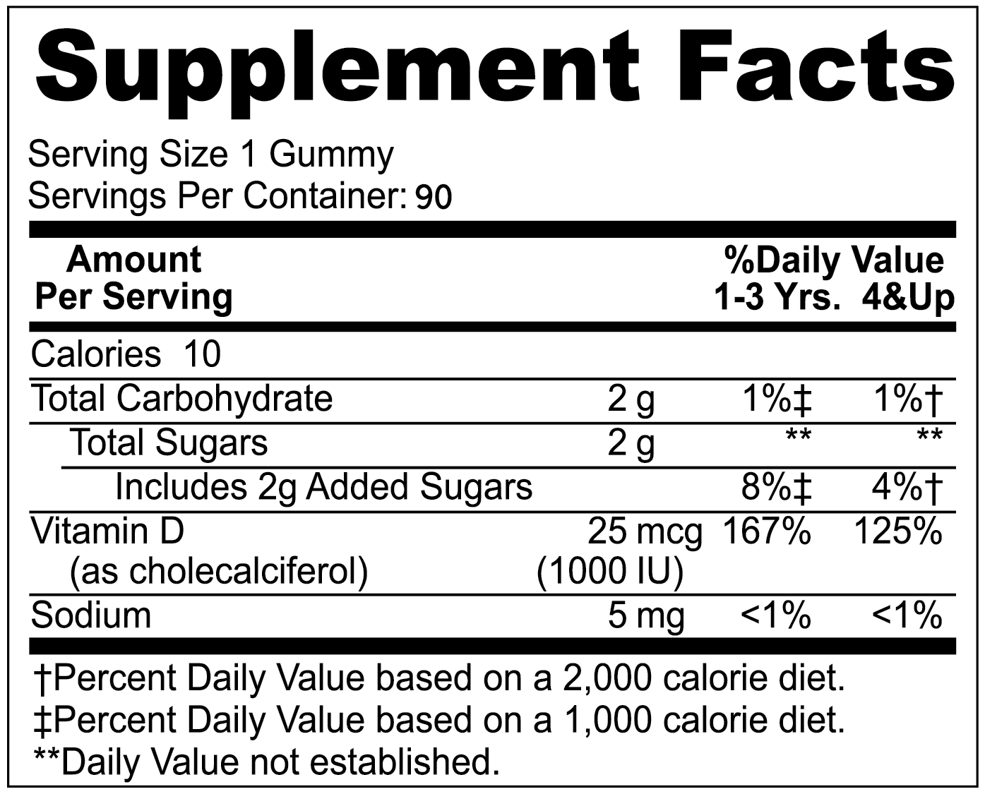 NUELATION Vitamin D3 Gummies for Kids, 1000 IU, 90 Ct – Vegetarian Supplement for Structure, Muscle & Immune Support